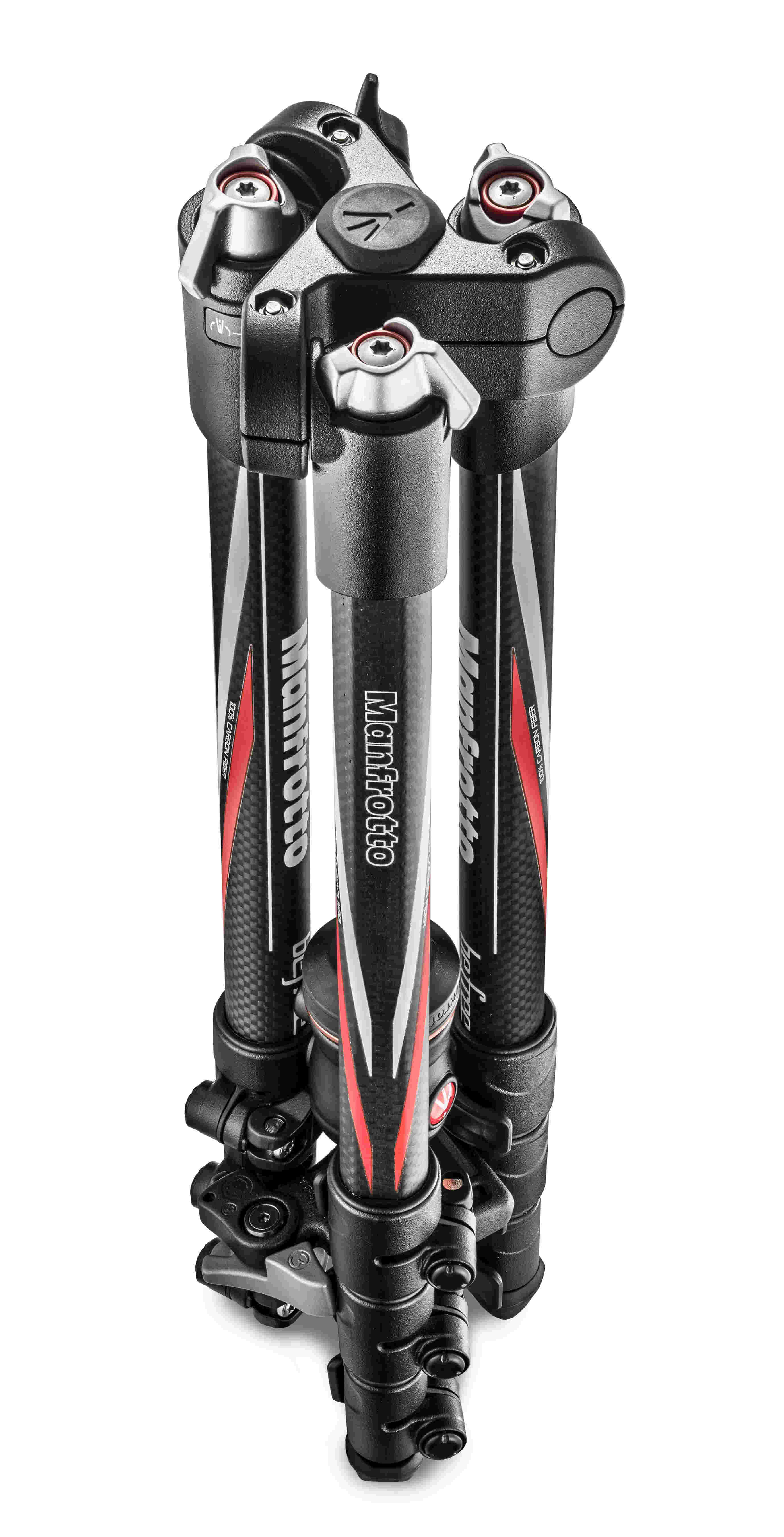 MANFROTTO MKBFRC4-BH Dreibein Stativ, Schwarz/Rot, Höhe offen bis 1440 mm