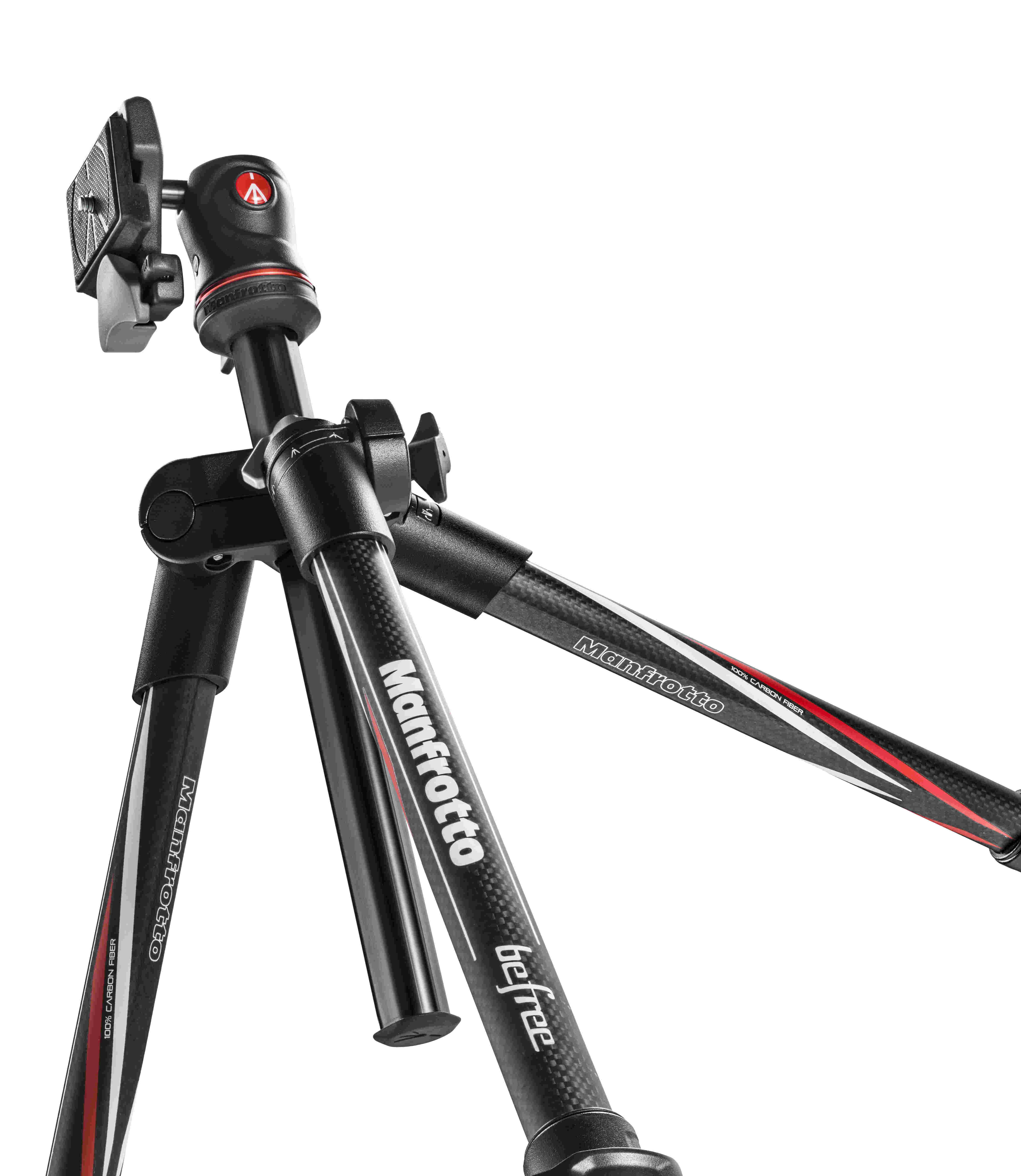 MANFROTTO MKBFRC4-BH Dreibein Stativ, Schwarz/Rot, Höhe offen bis 1440 mm