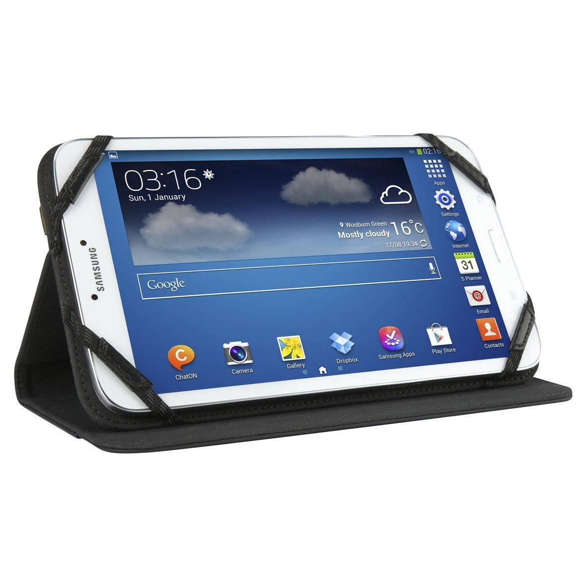 TARGUS THZ448EU Folio Stand Samsung Tab4 8" Siyah Tablet Kılıfı