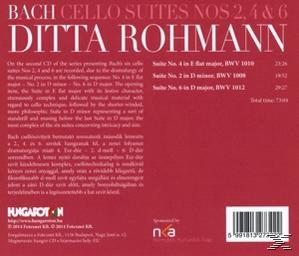 Ditta Rohmann - Cellosuiten 2, 4, 6 (CD)