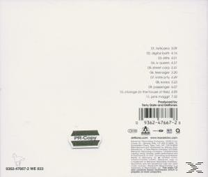 Album-Rückseite mit Titelliste, Barcode und kleinem Logo.