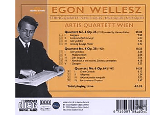 Quintett Wien, Artis-quartett Wien - Wellesz String Quartets  - (CD)