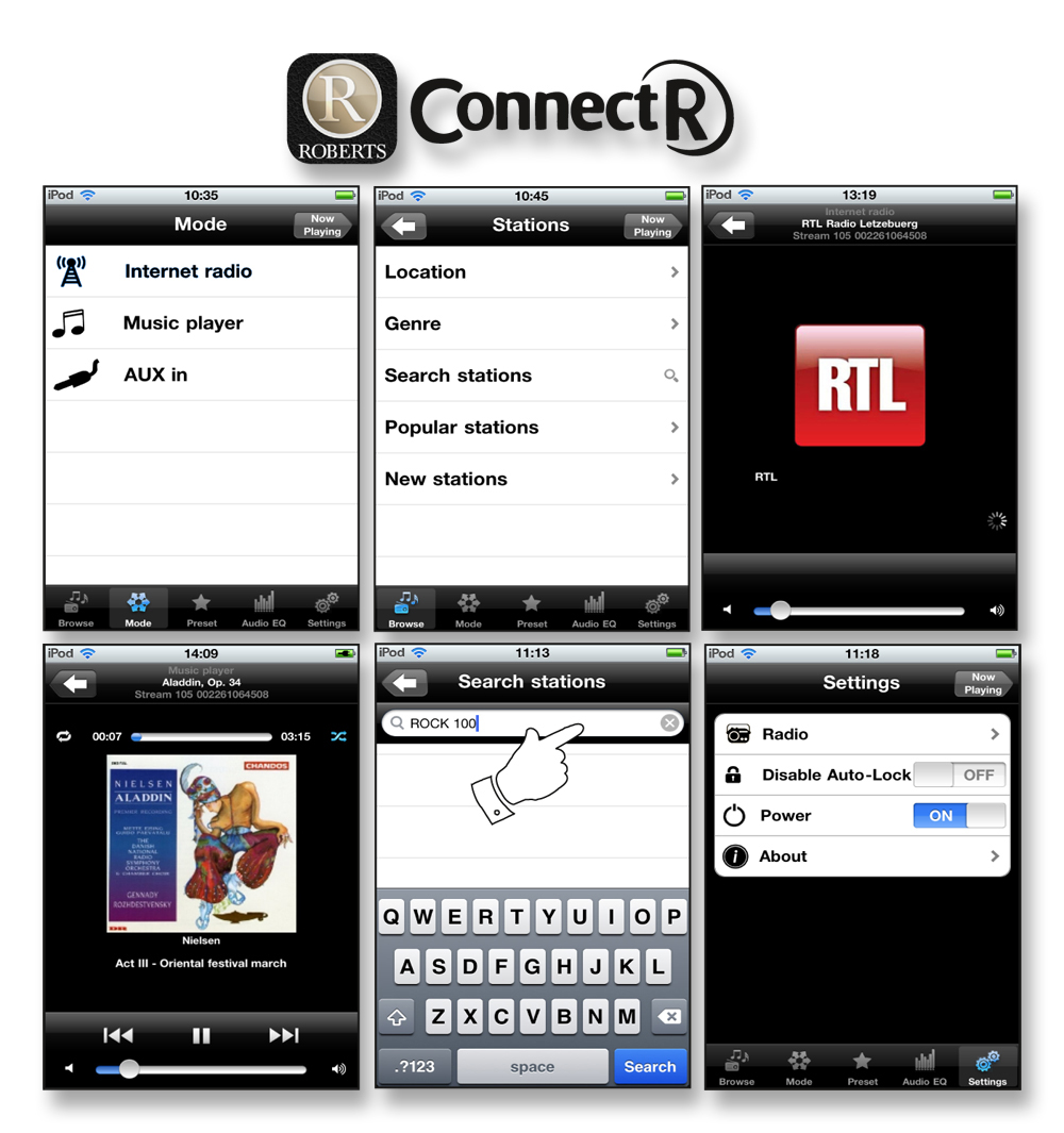 ROBERTS Stream 93i Internetradio, Internet, DAB+, UKW, DAB, Internet Radio, Schwarz