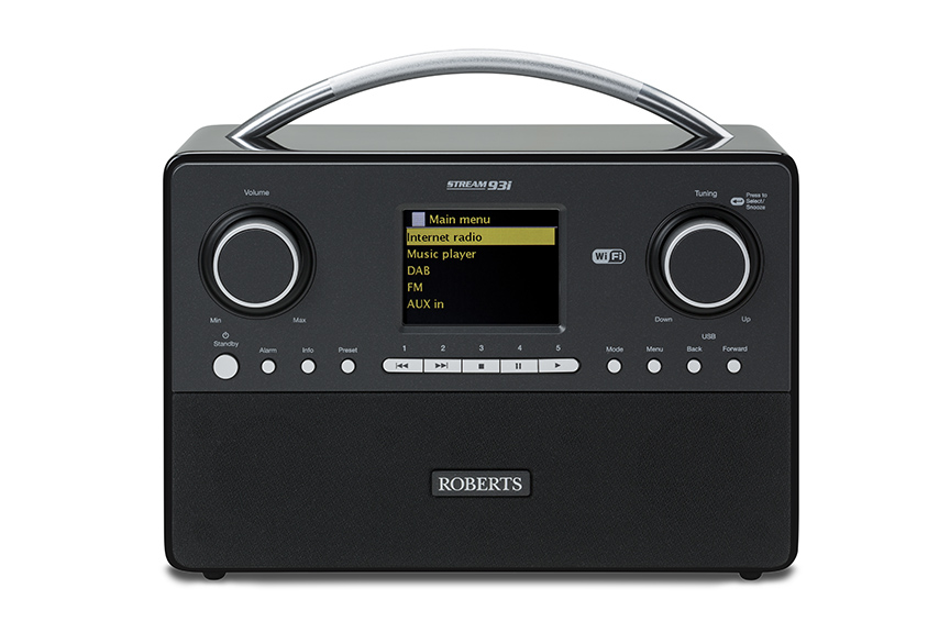 ROBERTS Stream 93i Internetradio, Internet, DAB+, UKW, DAB, Internet Radio, Schwarz