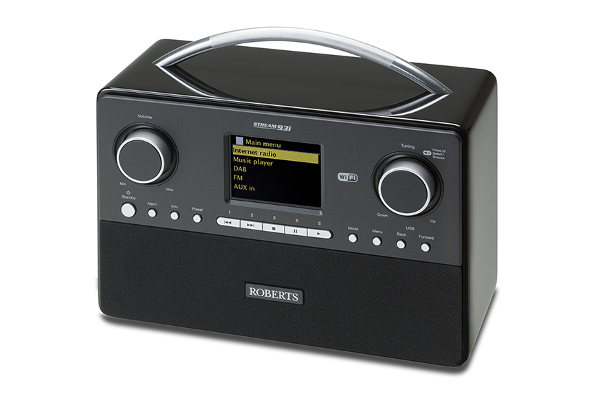 ROBERTS Stream 93i Internetradio, Internet, DAB+, UKW, DAB, Internet Radio, Schwarz