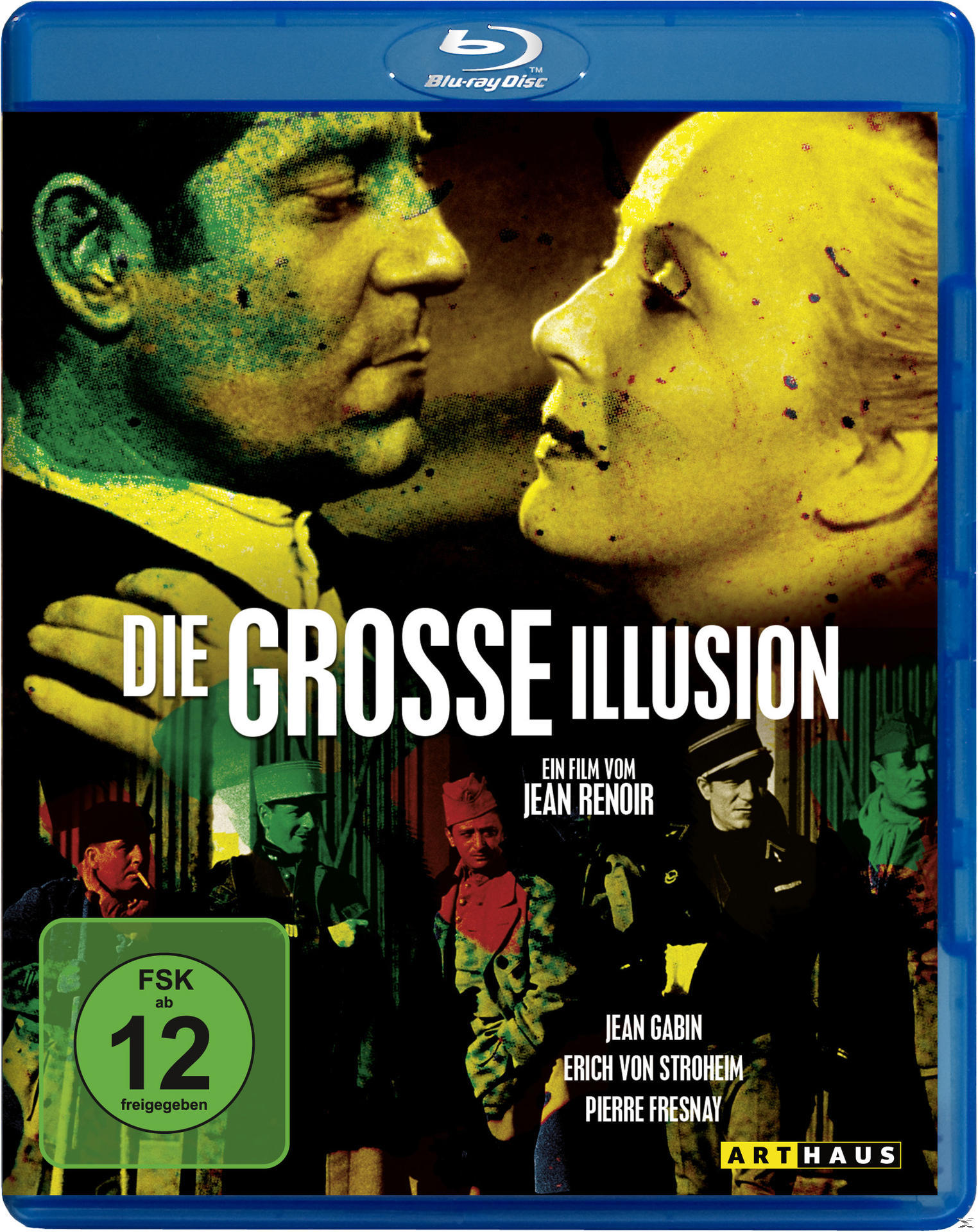 Filmcover, zwei Personen, die sich gegenüberstehen, mit Text und einem Logo. Grün- und Blau-Farbschema.