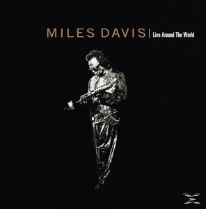 Miles Davis 'Live Around the World' Albumcover: Silhouette von Davis mit Trompete.