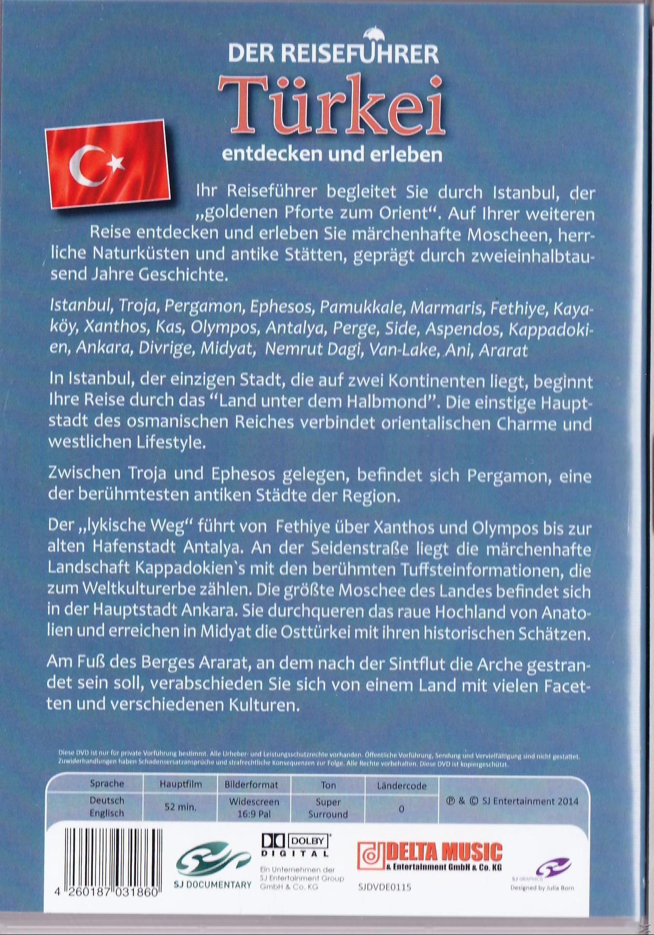 DVD-Hülle mit türkischem Text und kleiner Flagge, die die Türkei bewirbt.