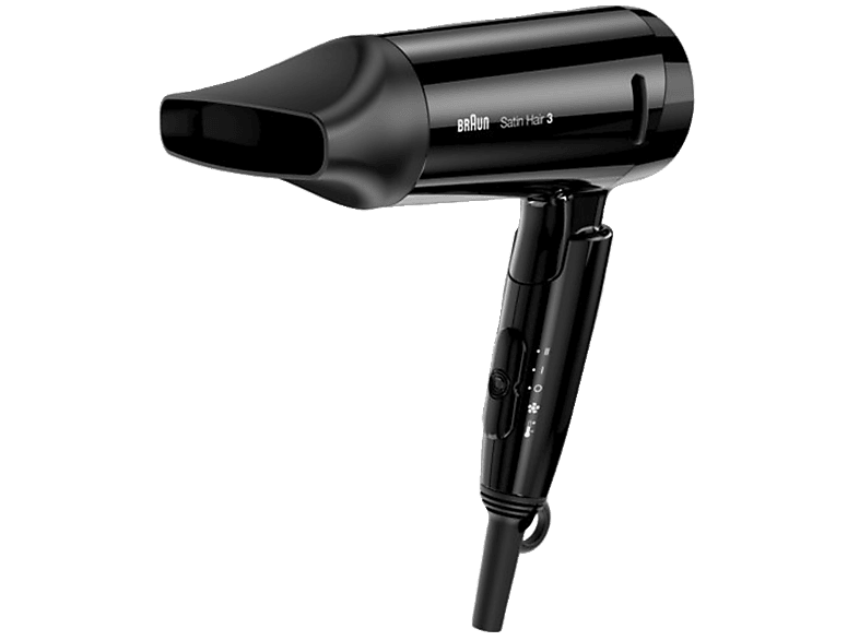 HD (1600 350 Watt) Haartrockner Schwarz Satin 3 Hair BRAUN Style&Go