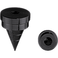 OEHLBACH 55041 Spikes S 2000 Absorber, Schwarz