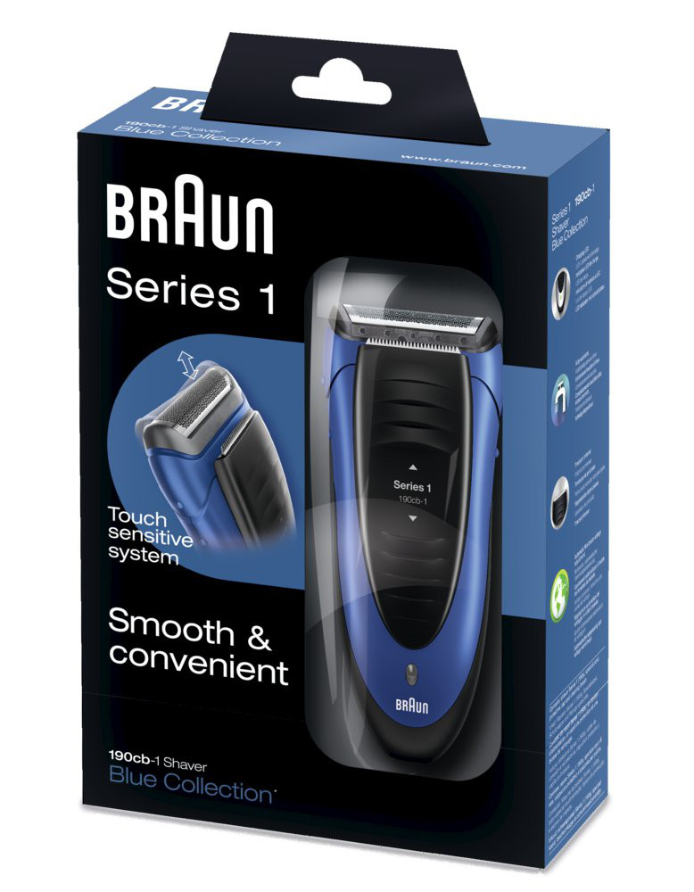 BRAUN Series 1 - 190s Rasierer Blau (Smart Foil Technologie)