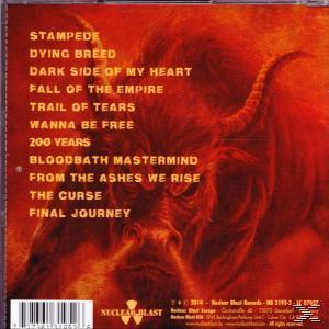 CD-Cover mit einer roten dämonischen Figur und einer Liste von Titeln auf der Rückseite.