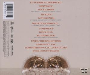 Rückseite der CD-Hülle mit Liednamen.