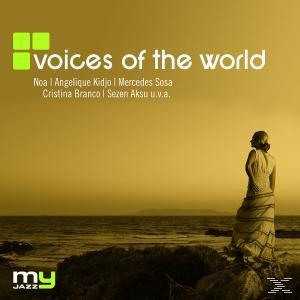 Albumcover mit einer Frau am Meer. Der Titel lautet VOICES OF THE WORLD.