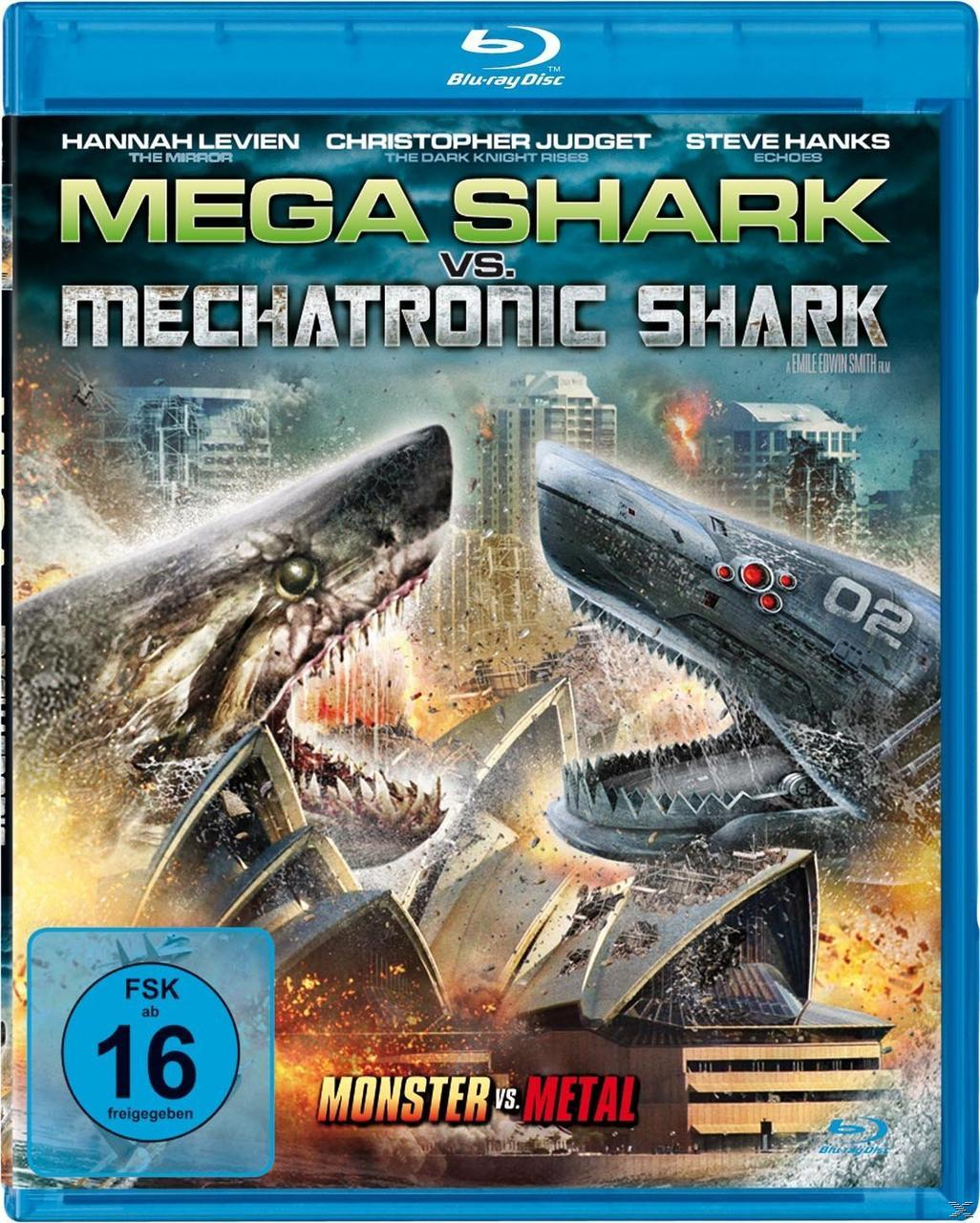Filmcover: Zwei Haie stehen sich gegenüber, Gebäude im Hintergrund, blauer Einband.
