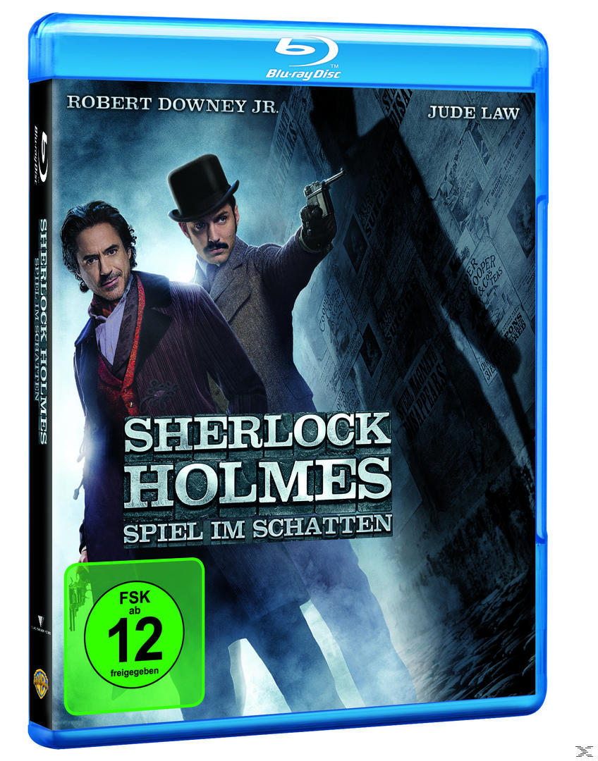 Filmcover für 'Sherlock Holmes: Spiel im Schatten', mit Robert Downey Jr. und Jude Law.