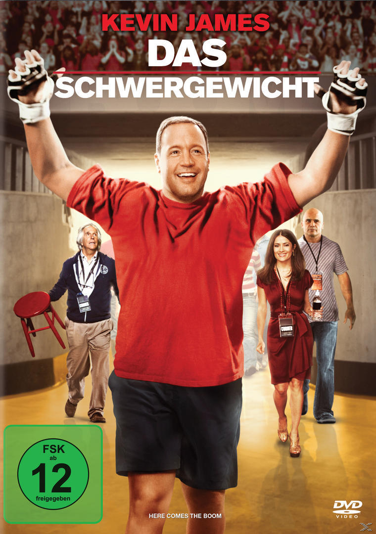 DVD-Cover. Kevin James mit erhobenen Armen. Text: Kevin James Das Schwergewicht.