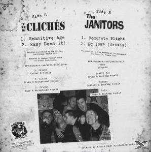 The Janitors, The Cliches - Split 7inch LP  - (Vinyl)