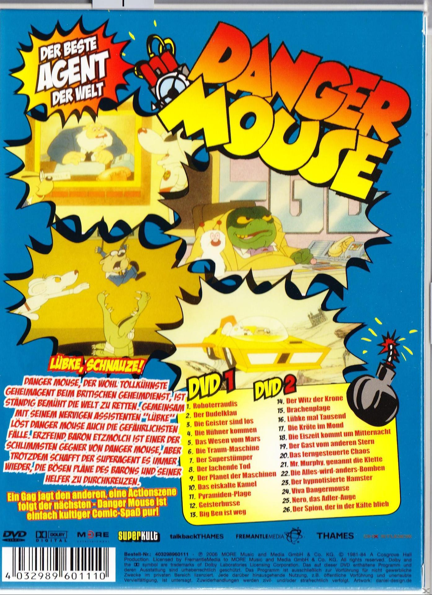 DVD-Cover mit Zeichentrickfiguren und Text auf Deutsch.