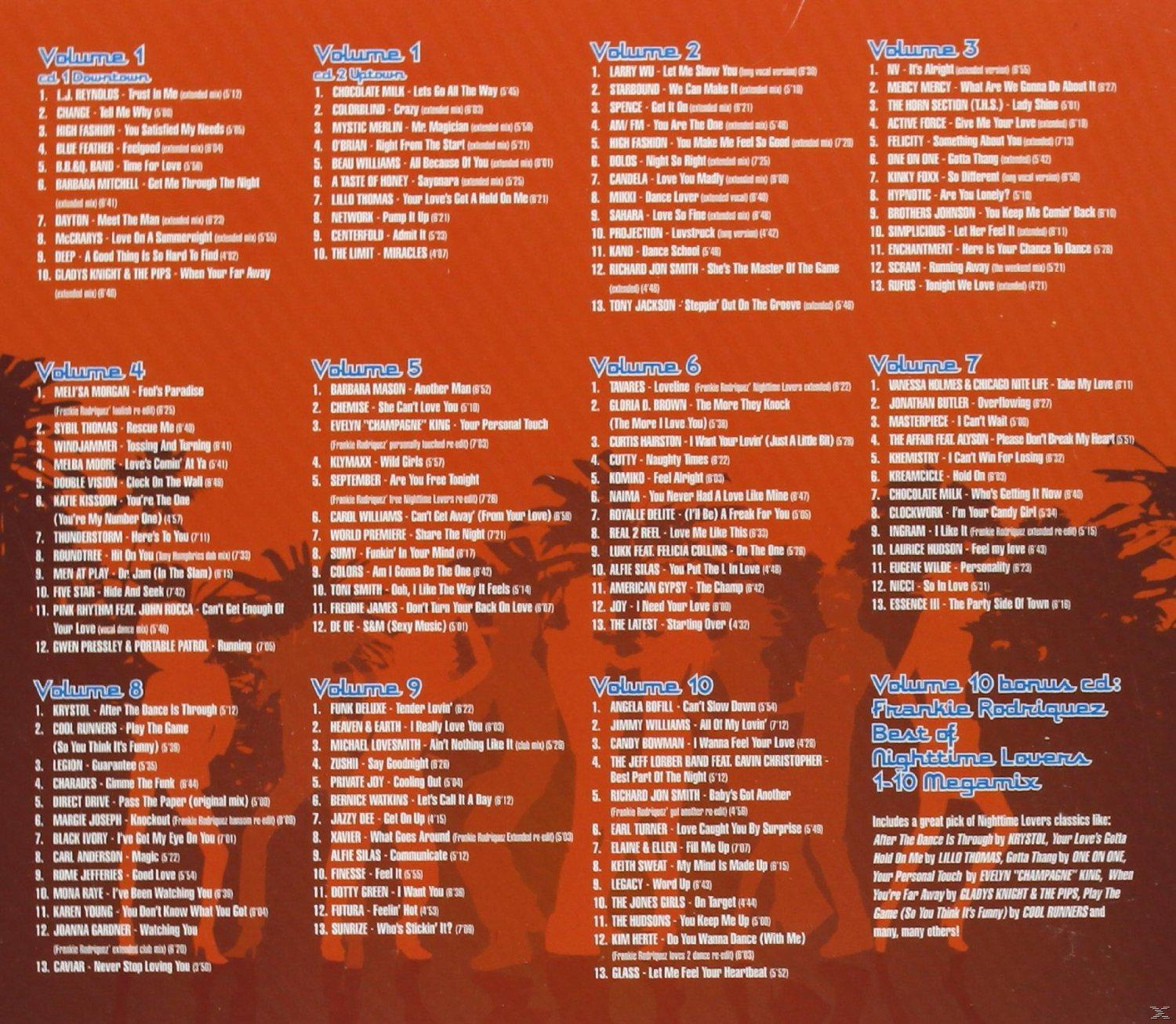VARIOUS - Nighttime Lovers Vol.1-10  - (CD)