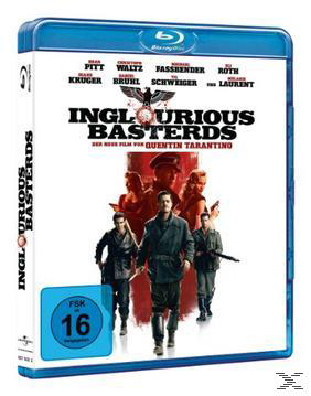 Filmcover von 'Inglourious Basterds' mit Schauspielernamen. Der Filmtitel ist prominent.