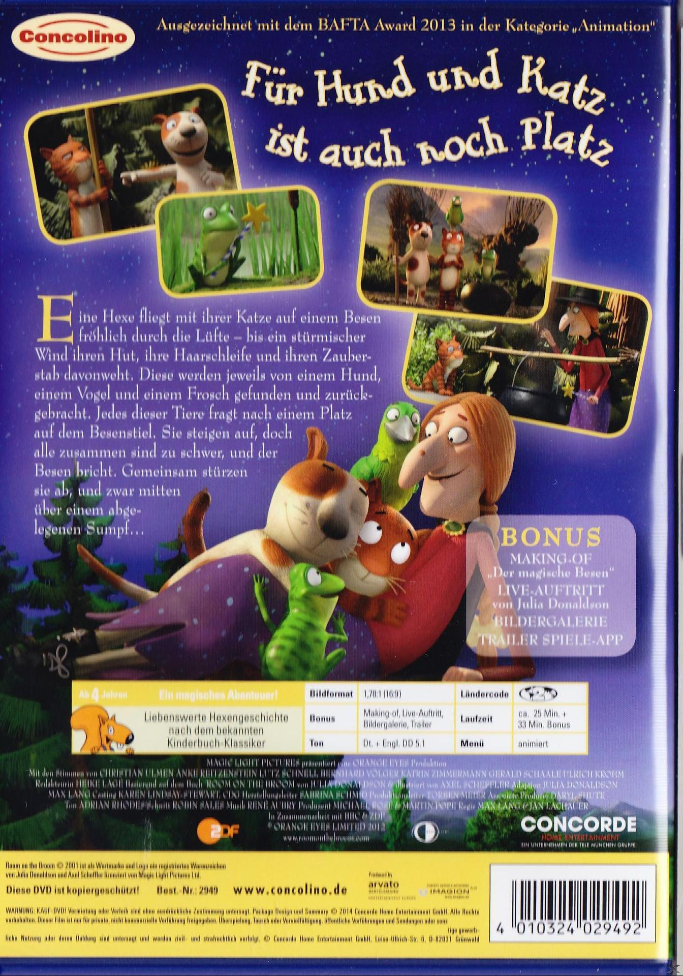 DVD-Cover mit Zeichentrickfiguren, einer Frau mit langer Nase und Text.
