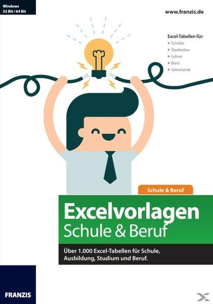 Excel-Vorlagen für Schule & Beruf - [PC]