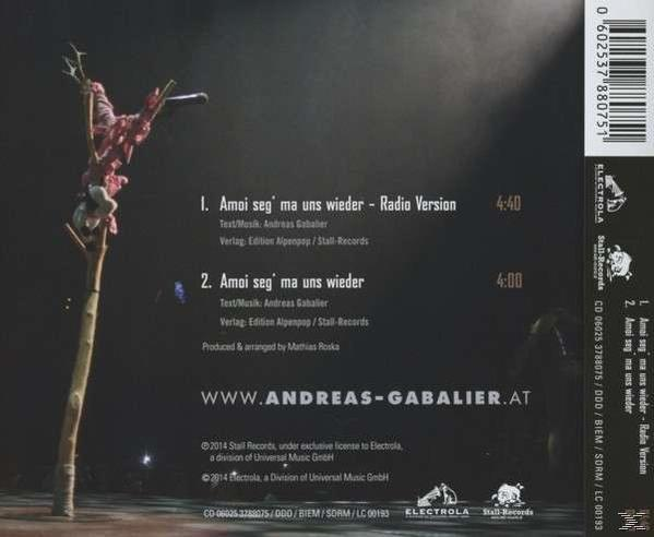 Andreas Gabalier - Amoi Seg' Ma Uns Wieder (2-Track)  - (5 Zoll Single CD (2-Track))