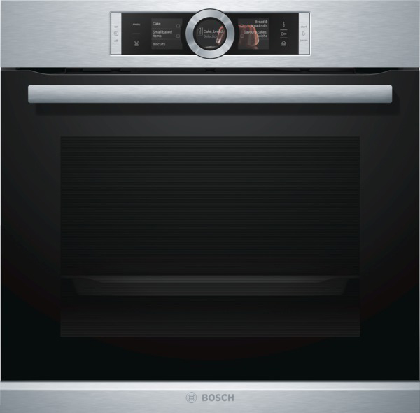 BOSCH HSG636BS1, Backofen mit Dampfgarfunktion (Einbaugerät, 71 l, 594 mm breit), Dampfgarfunktion