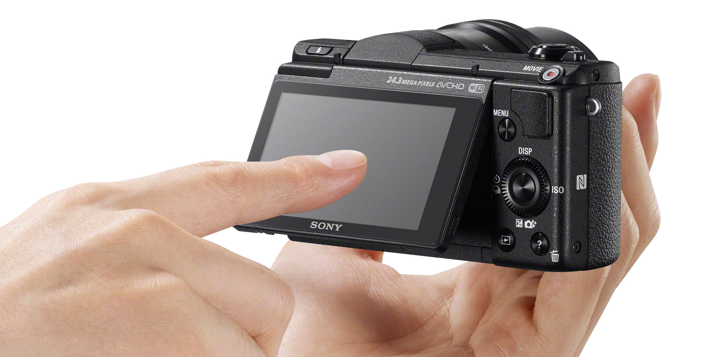 SONY Alpha 5100 (ILCE5100B.CEC) Systemkamera, 7,62 cm Display Touchscreen, WLAN
