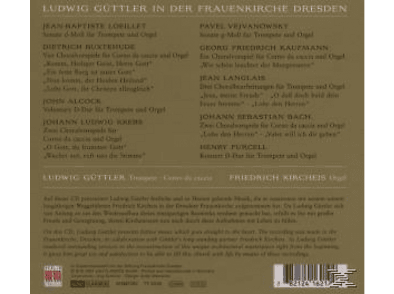 Thumbnail - Ludwig Güttler, / Kircheis, Friedrich - Güttler In Der Frauenkirche Dresden (CD)