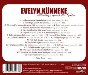 Evelyn Künneke - Allerdings, Sprach Die Sphinx  - (CD)