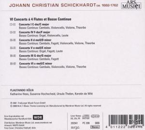 Flautando Köln - VI Concerts A 4 Flutes Et B.C.  - (CD)
