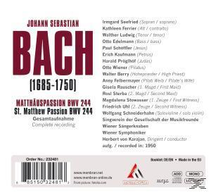 Herbert von Karajan - Matthäuspassion, Bwv 244  - (CD)