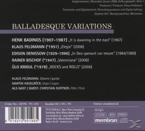 Martin Haselboeck (orgel Klaus Feldmann (gitarre), Feldmann,Klaus/Haselboeck,Martin - Balladesque Variations  - (CD)
