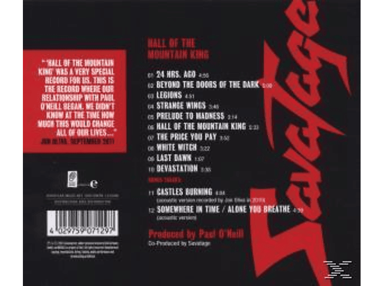 Thumbnail - Savatage - Hall Of The Mountain King (2011 Edition) (CD)