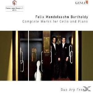Ein CD-Cover mit zwei Männern in Anzügen, die in einem Aufzug stehen. Ein Cello-Koffer ist vorhanden.