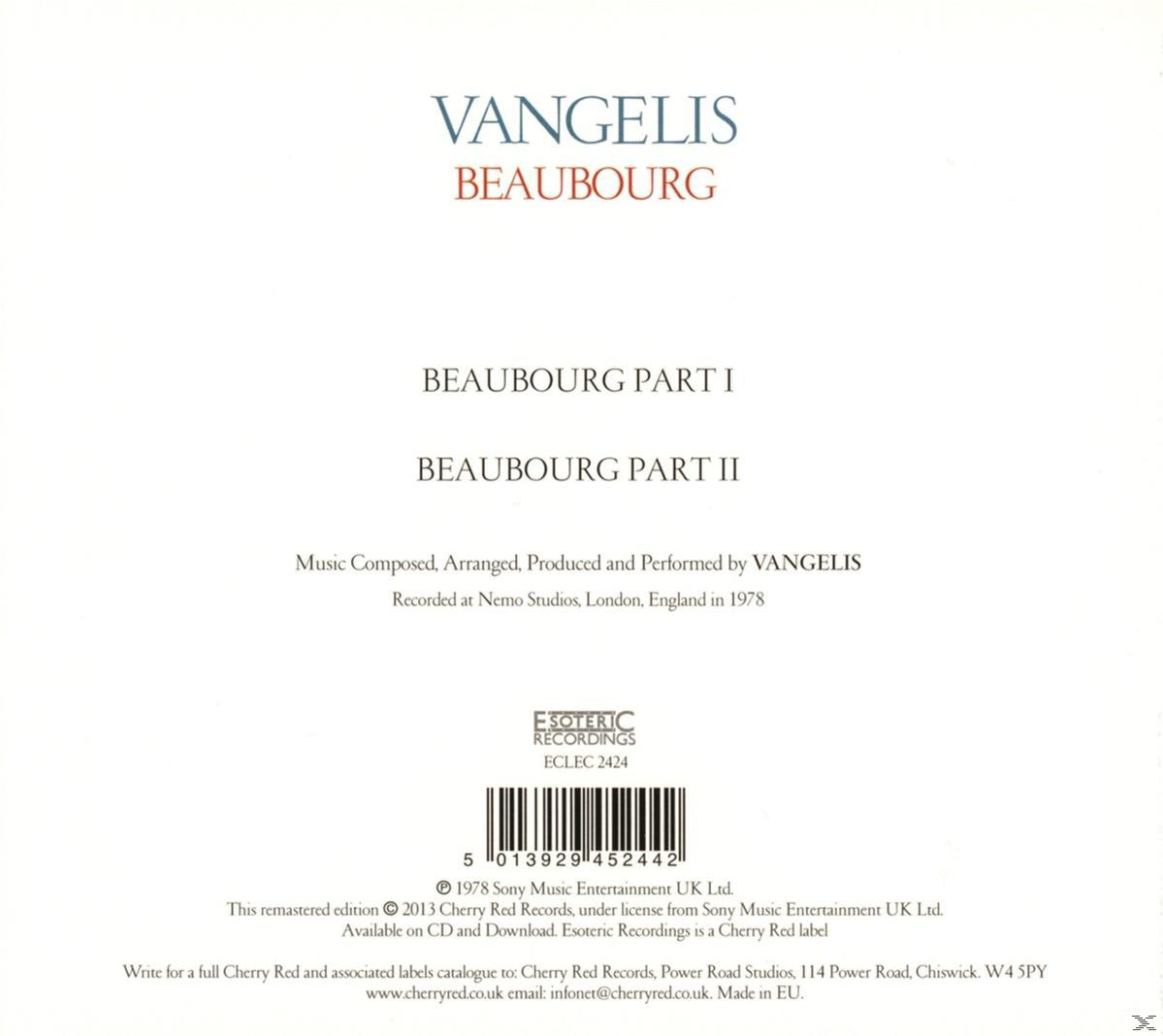 Vangelis - (CD) (Remastered Edition) Beaubourg 