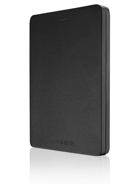 TOSHIBA Canvio Alu Festplatte, 2 TB HDD, 2,5 Zoll, extern, Schwarz
