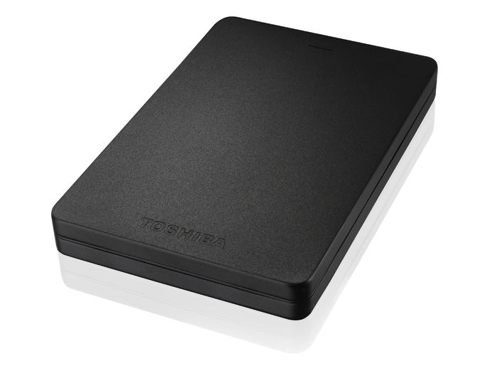 TOSHIBA Canvio Alu Festplatte, 2 TB HDD, 2,5 Zoll, extern, Schwarz