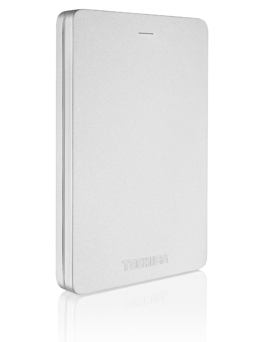TOSHIBA Canvio Alu Festplatte, 500 GB HDD, 2,5 Zoll, extern, Silber