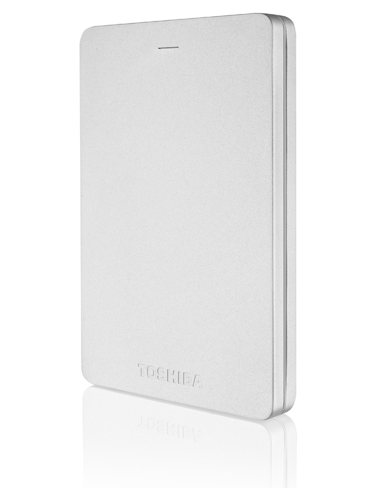 TOSHIBA Canvio Alu Festplatte, 500 GB HDD, 2,5 Zoll, extern, Silber