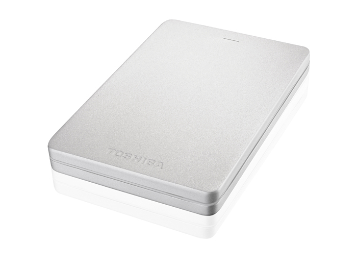 TOSHIBA Canvio Alu Festplatte, 500 GB HDD, 2,5 Zoll, extern, Silber
