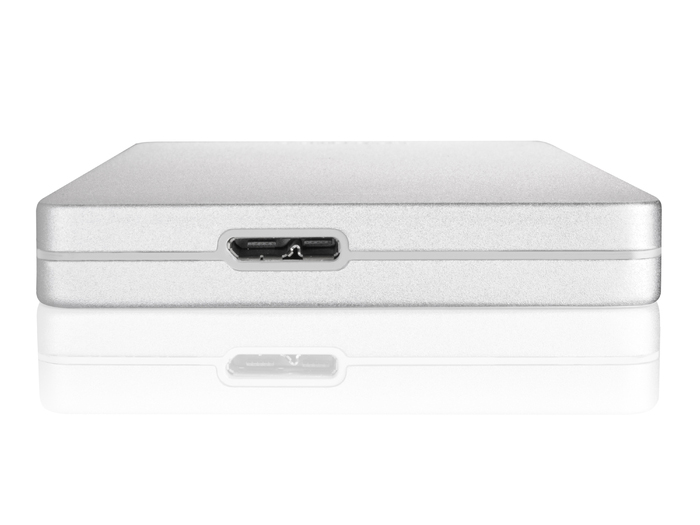 TOSHIBA Canvio Alu Festplatte, 500 GB HDD, 2,5 Zoll, extern, Silber