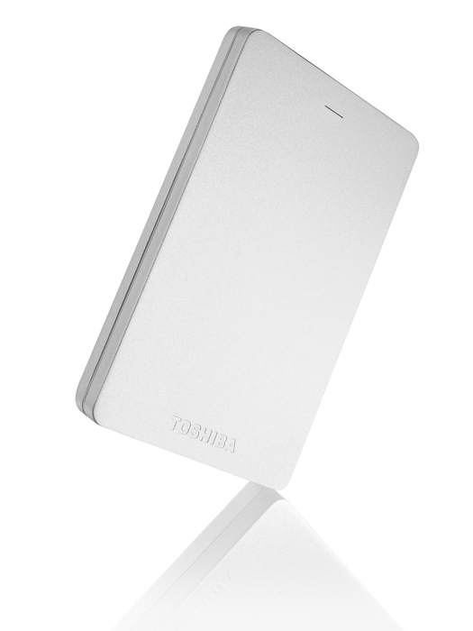 TOSHIBA Canvio Alu Festplatte, 500 GB HDD, 2,5 Zoll, extern, Silber