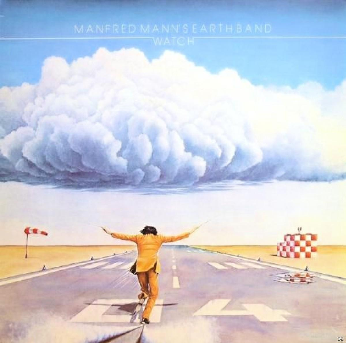Albumcover mit einem Mann, der auf einer Landebahn auf eine Wolke zuläuft.