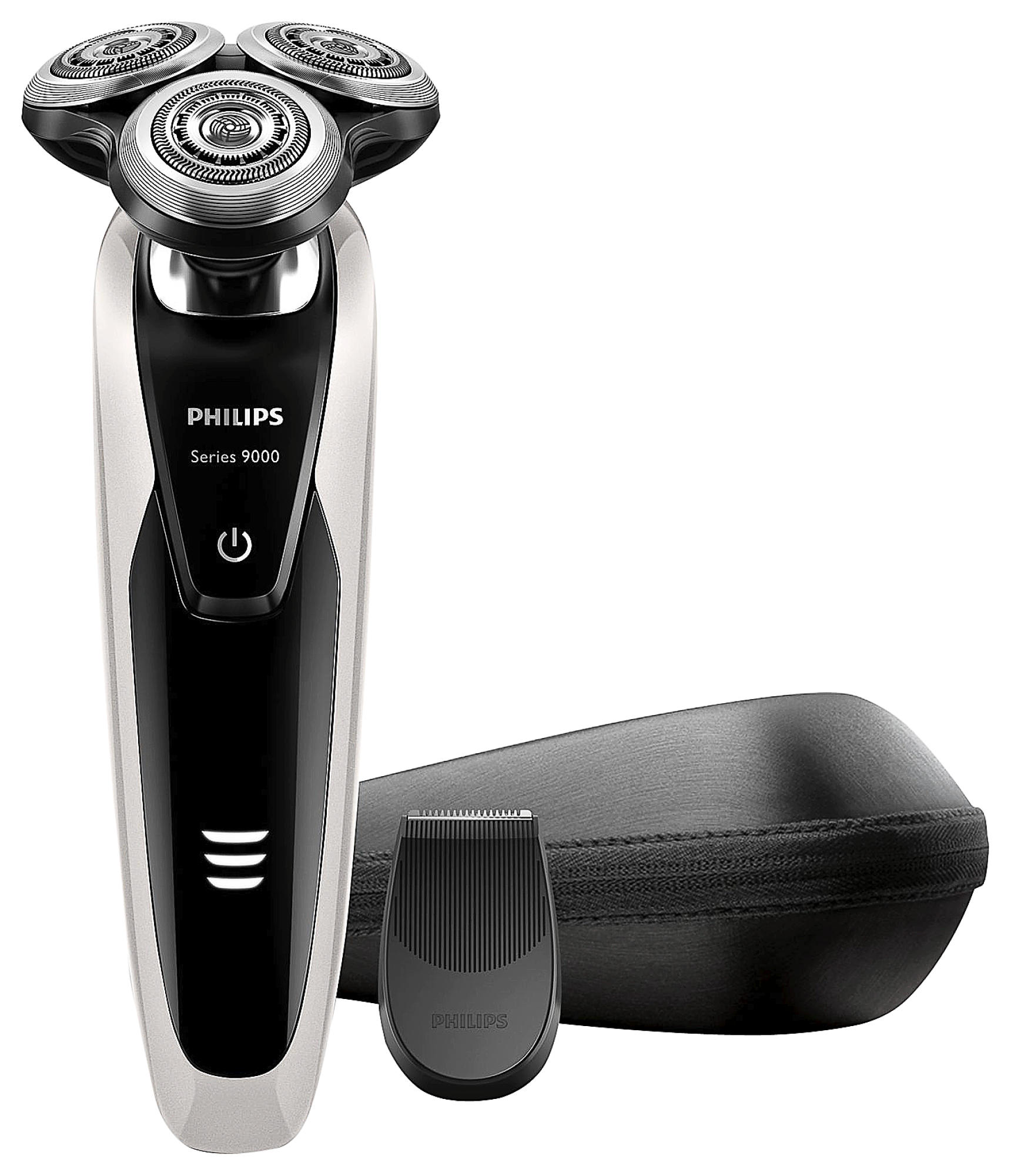 PHILIPS S9041/12 Shaver Series 9000 Rasierer Auster metallic (V-Track-System, Technologie zur Konturenerkennung, Super Lift & Cut-Technologie, Aquatec Wet & Dry)