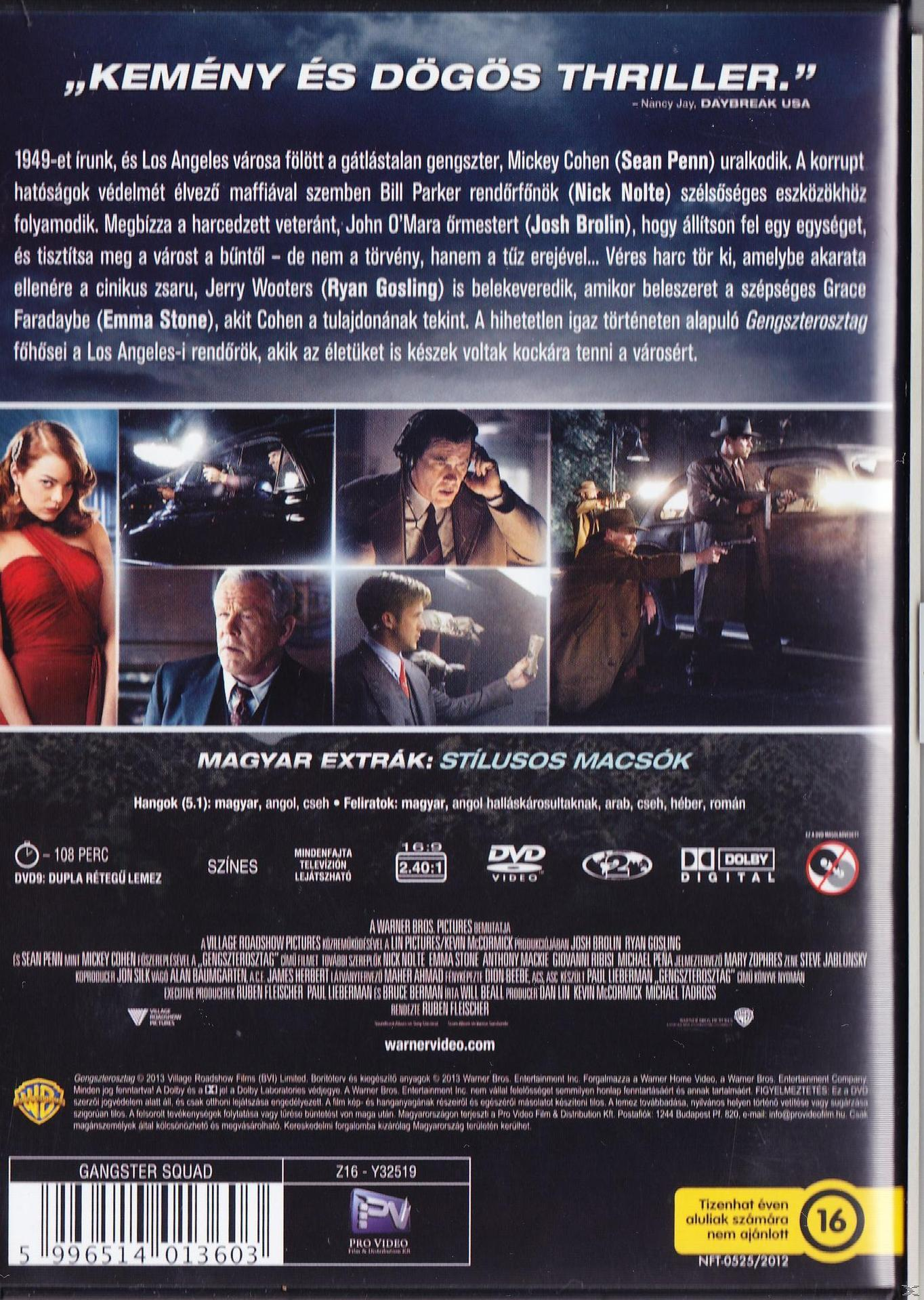 A Gangster Squad című film DVD-borítója.