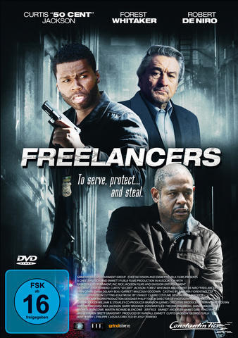 Filmposter für Freelancers. Mit 50 Cent, Robert De Niro und Forest Whitaker.
