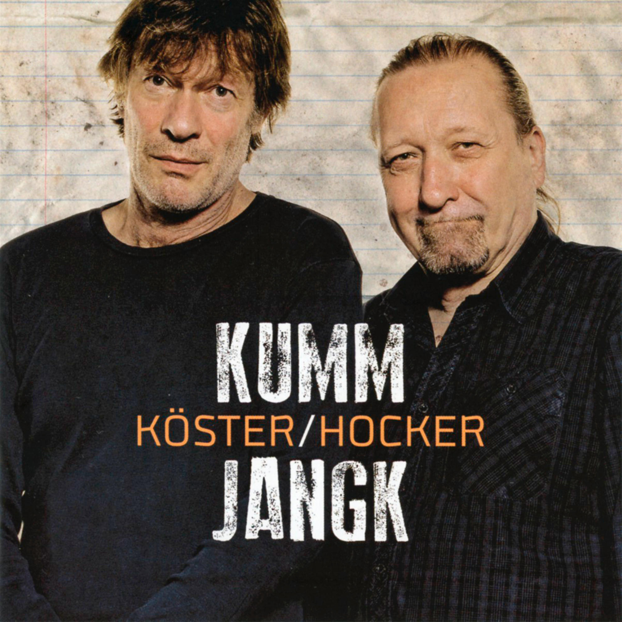 CD-Cover: Zwei Männer. Text: Kumm Köster/Hocker Jangk.